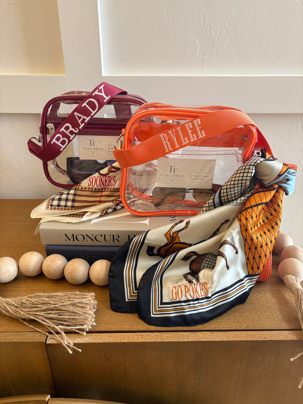 OU/OSU Personalized Clear Stadium Bag