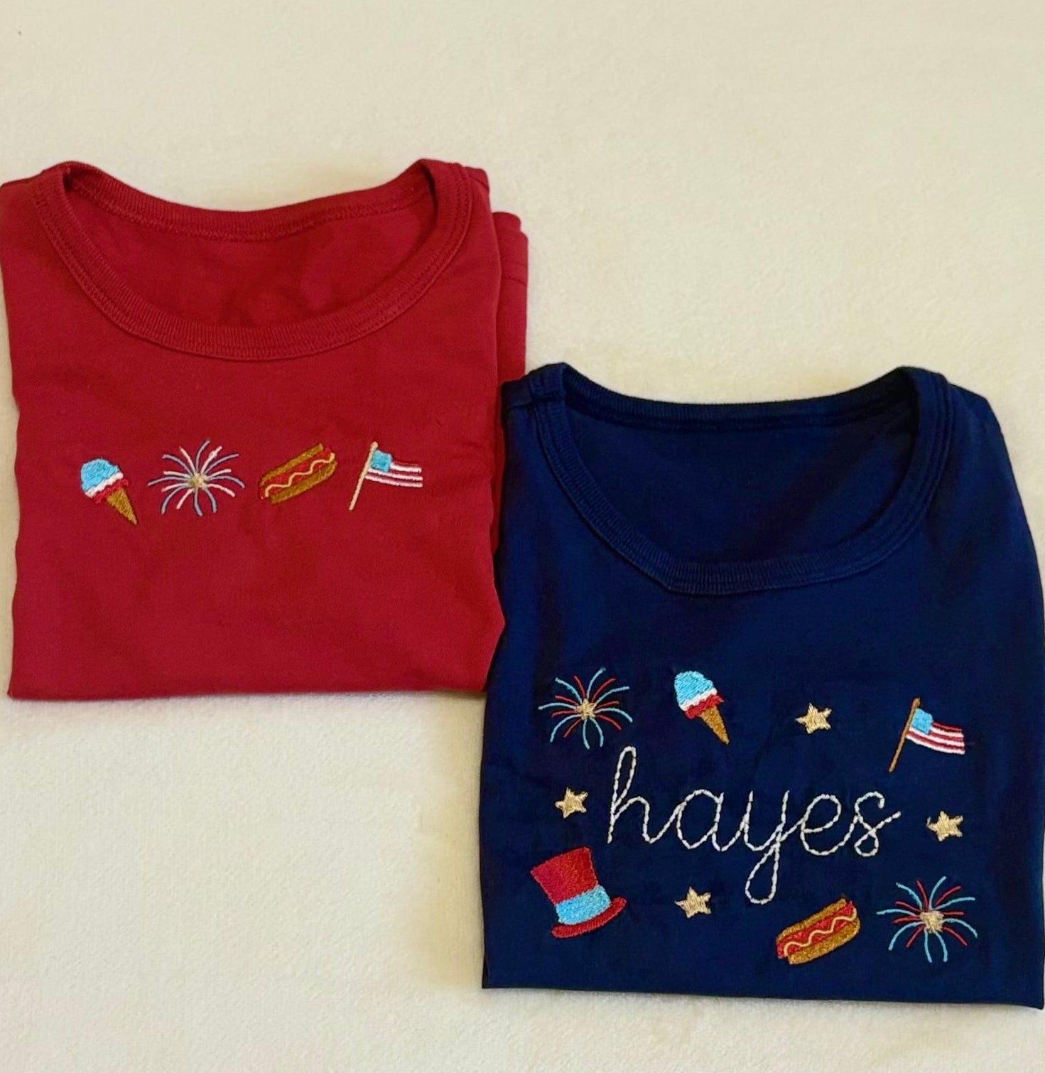 Kids 4th of July Shirt – Custom Name American Flag Tee