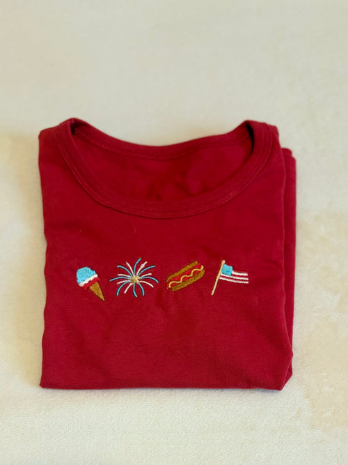 Boys 4th of July Shirt – Custom Name American Flag Tee