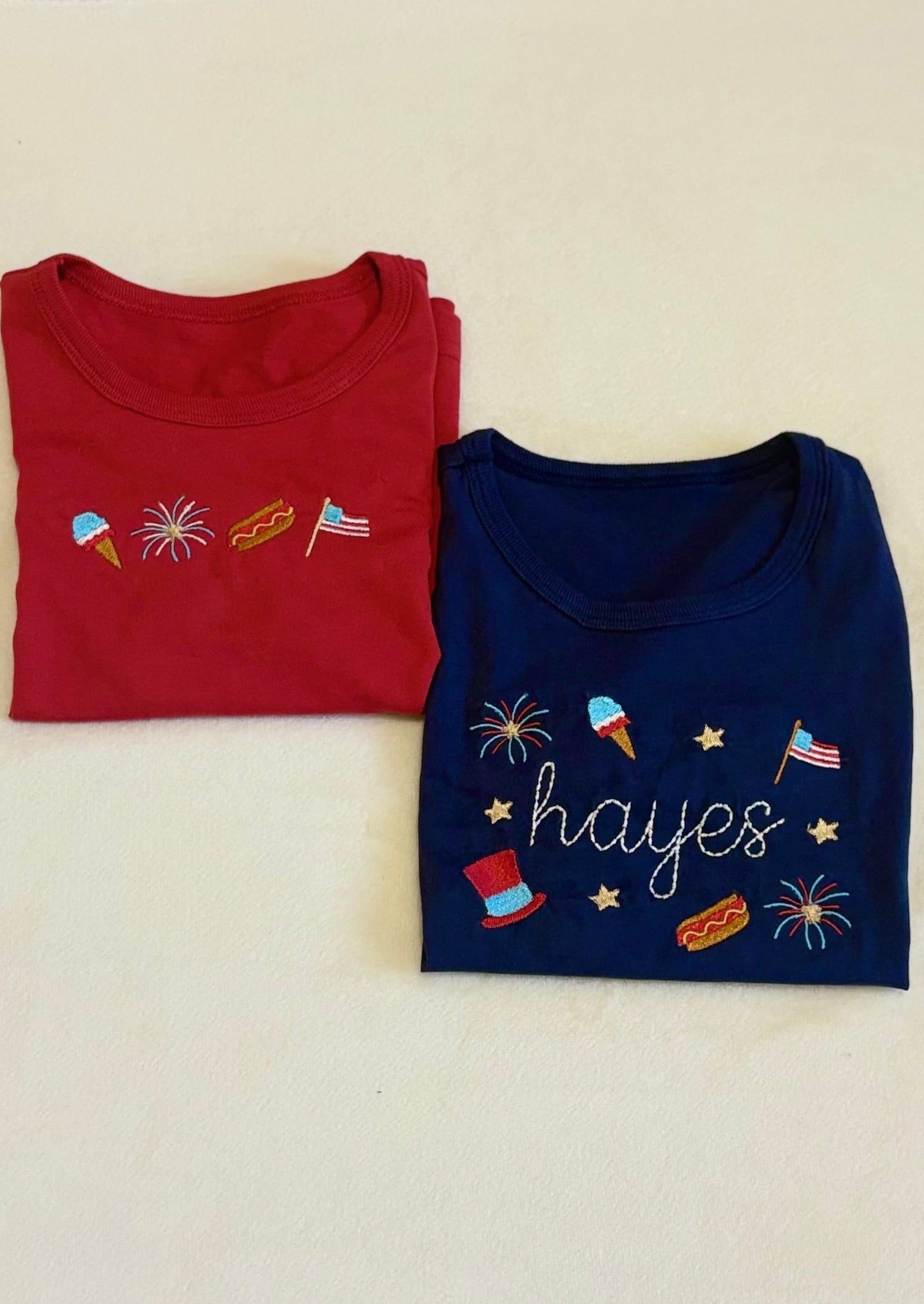 Kids 4th of July Shirt – Custom Name American Flag Tee