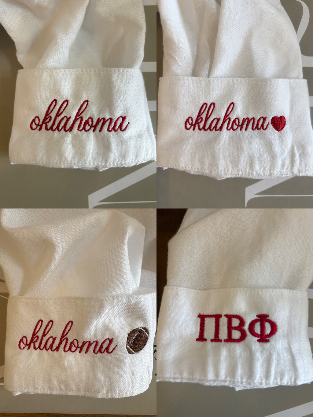 Women’s OU Sooners Embroidered White Button Down
